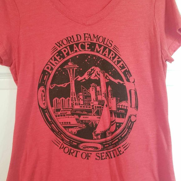 Pike Place Market Souvenir T-Shirt, Size Small (s) - Picture 2 of 2